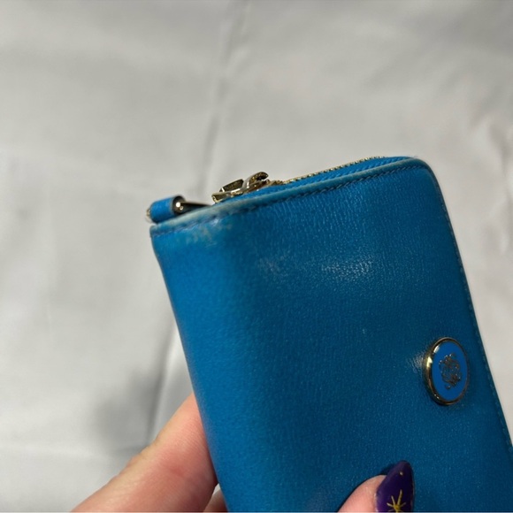 LOEWE Blue Leather Wallet with Logo - Picture 7 of 8
